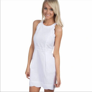 Lauren James size medium white seersucker dress
